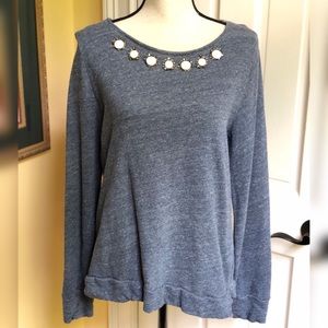 LOFT Sweatshirt with Jewels